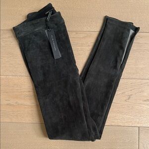 Charcoal ELIE TAHARI suedeLeggings